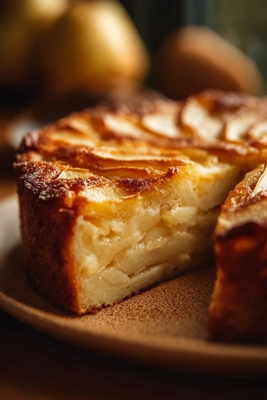 Dessert Invisible aux Pommes Sain, une délicieuse tarte aux pommes légère