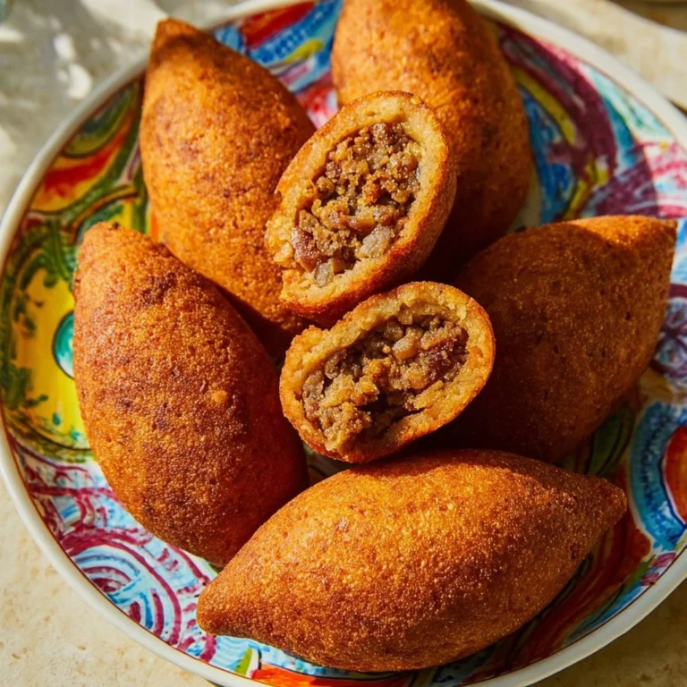 Kebbé libanais traditionnel, plat savoureux à base de viande et boulgour