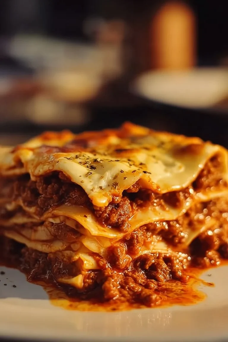 Recette de lasagnes bolognaise maison avec sauce tomate et viande hachée.