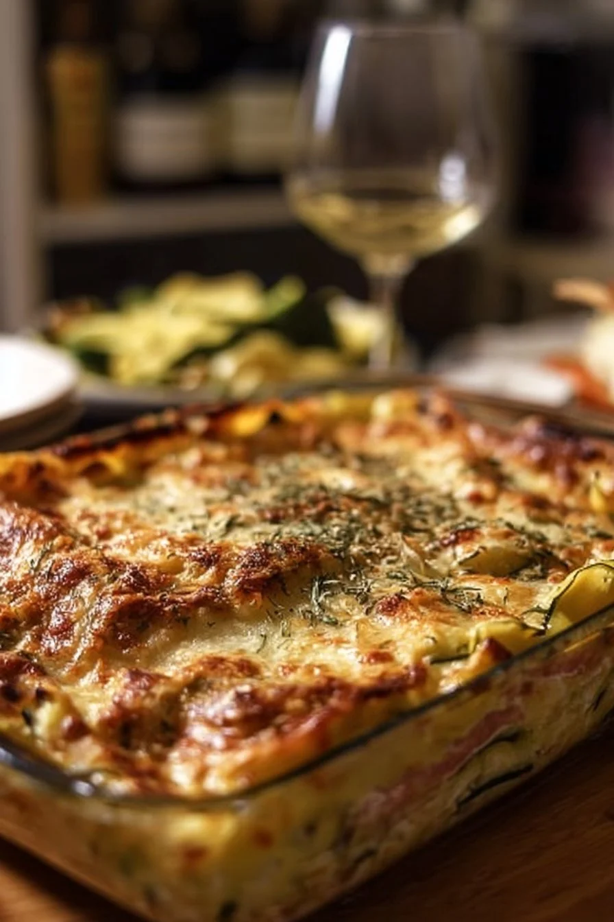 Lasagnes de courgettes au jambon, plat savoureux et léger