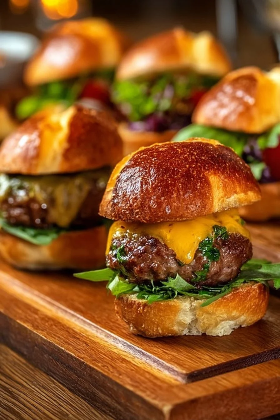 Mini burgers au beurre Cowboy savoureux pour apéritif ou réception