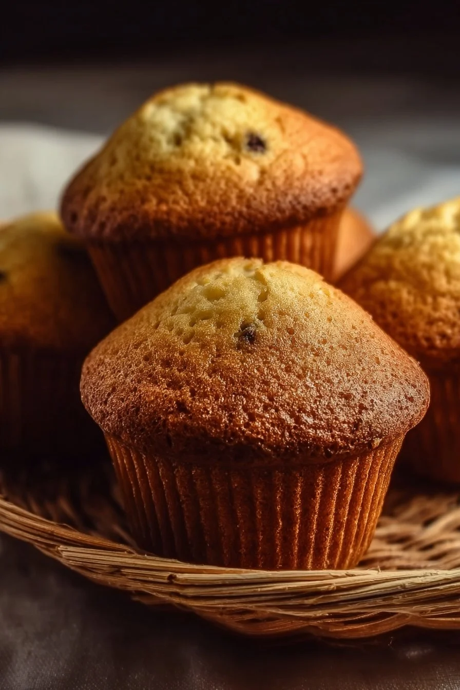 Recette de muffins moelleux simples avec ingrédients frais et savoureux.