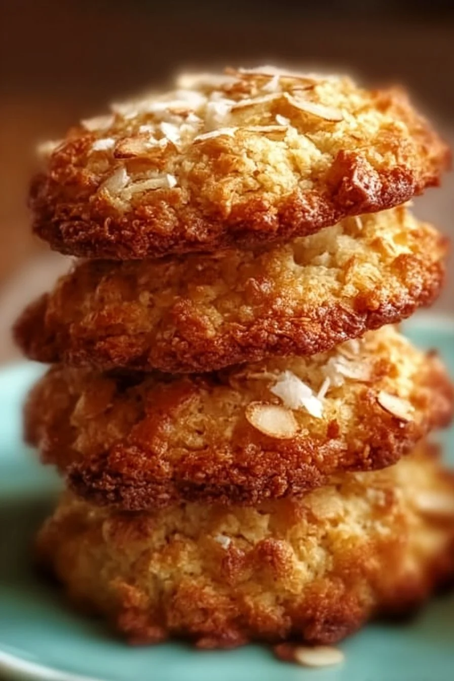 Biscuits légers à la noix de coco et à l'avoine, sains et savoureux prêts en 20 minutes