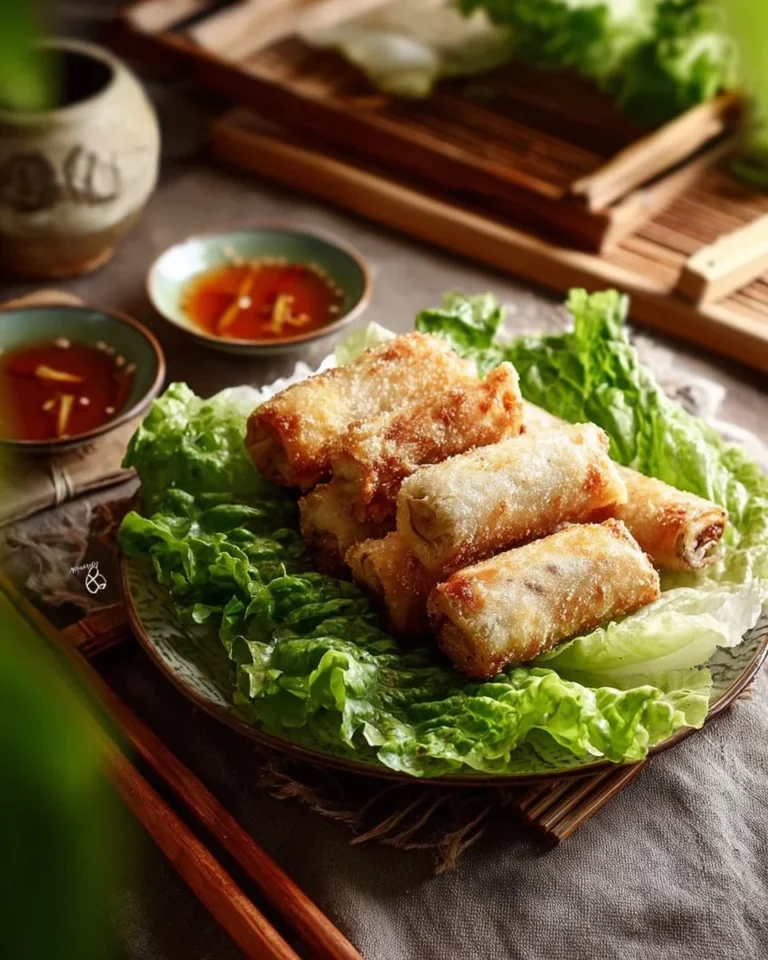 Nems au poulet croustillants et savoureux prêts à être dégustés