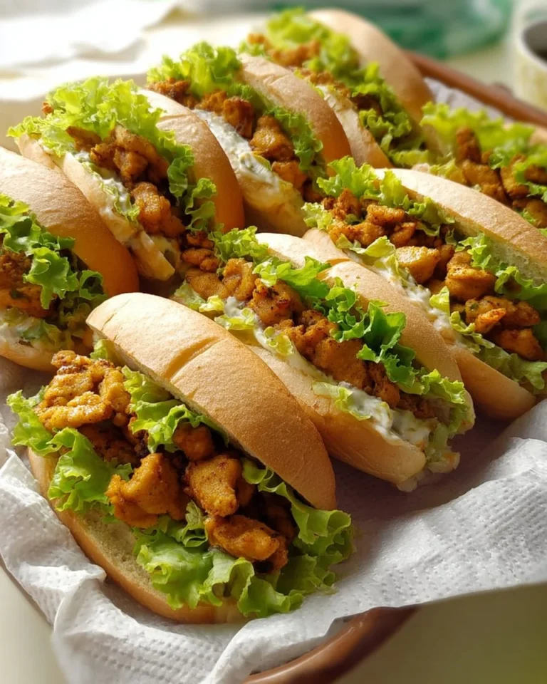 Petits pains avec cuisses de poulet et salade fraîche sur une table.