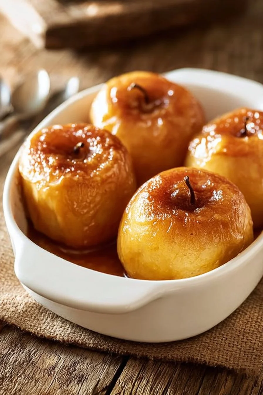 Pommes au four cuites au four, garnies d'épices et de beurre.