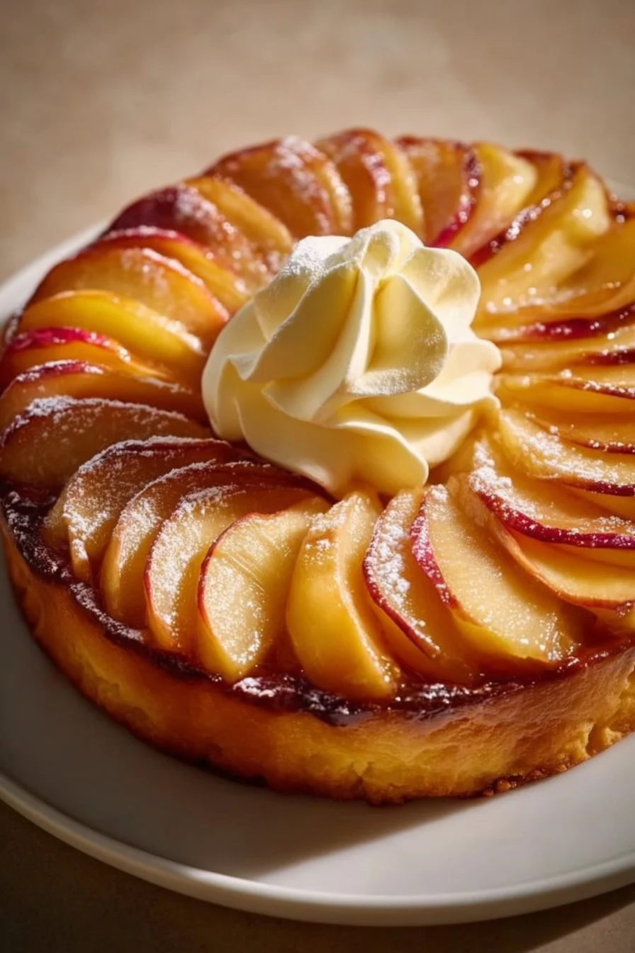 Dessert Pommes Mascarpone servi dans un bol, décoré de fruits frais.