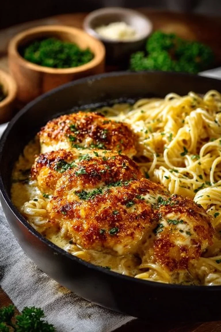Plat de Poulet au Parmesan et Ail, délicieux et réconfortant