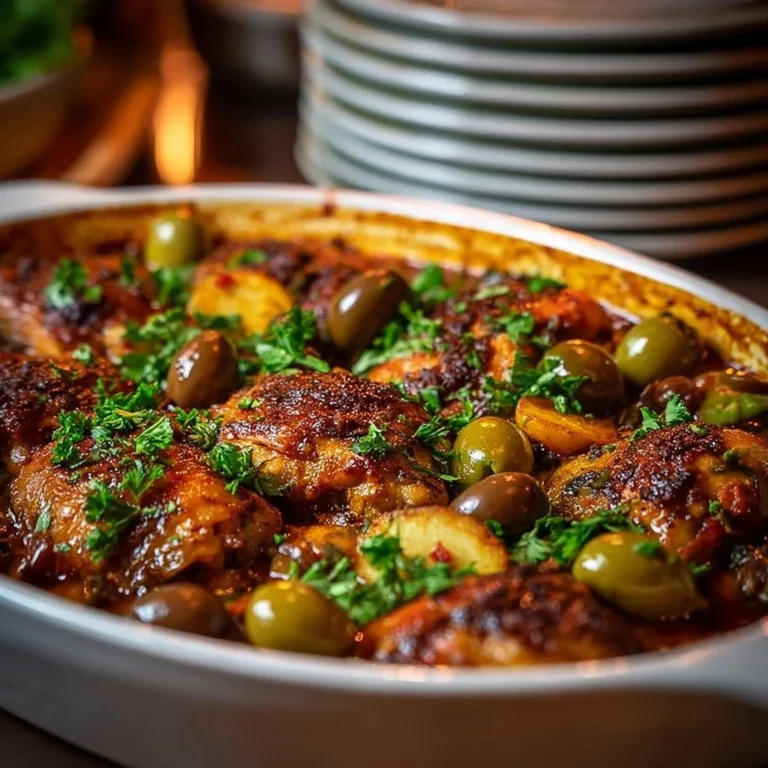 Tagine savoureuse de poulet marocain avec épices et légumes
