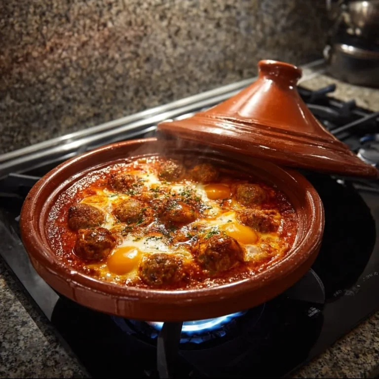 Tagine de viande marocaine avec épices et légumes frais
