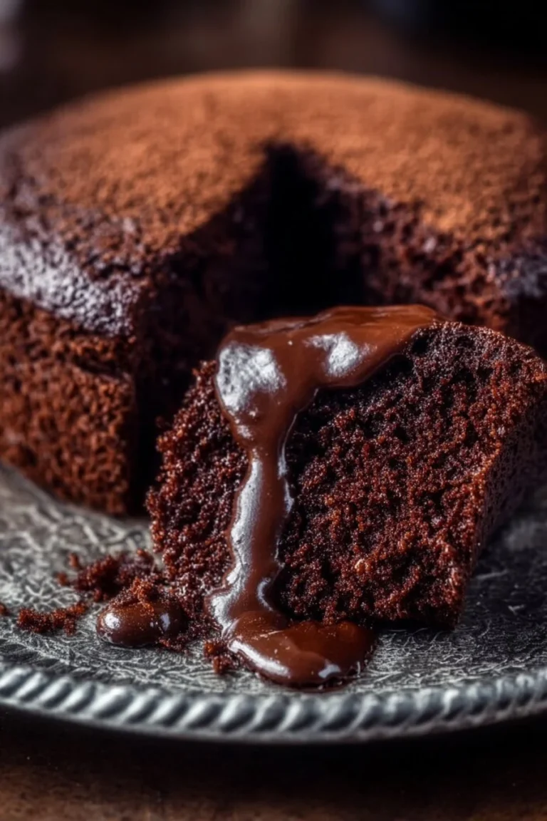 Gâteau au chocolat moelleux avec des ingrédients frais et savoureux