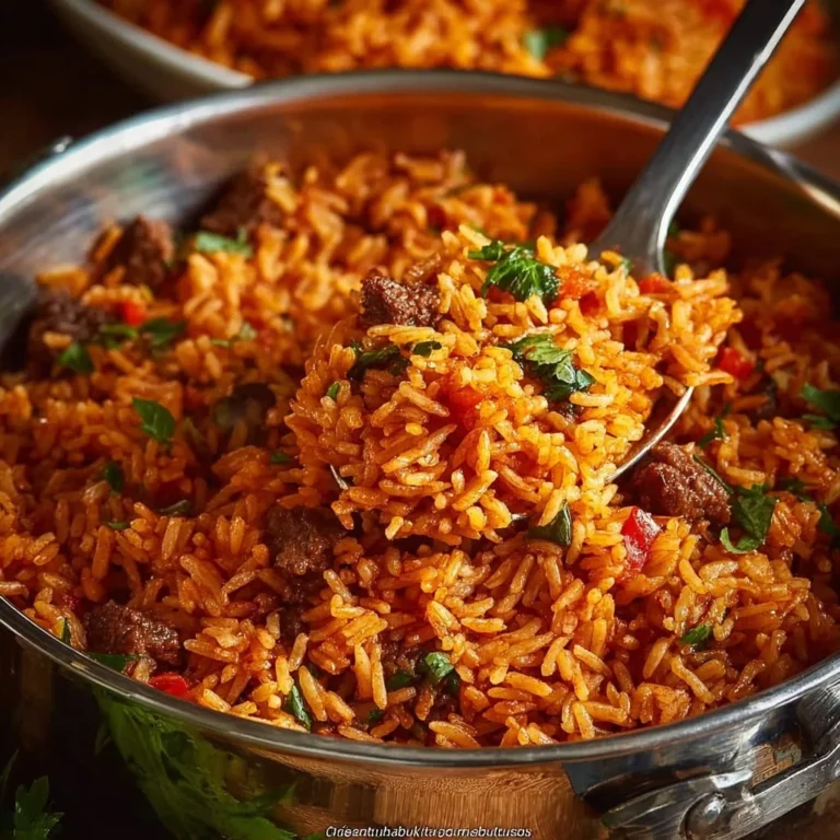 Riz et bœuf en une seule casserole, plat savoureux et pratique