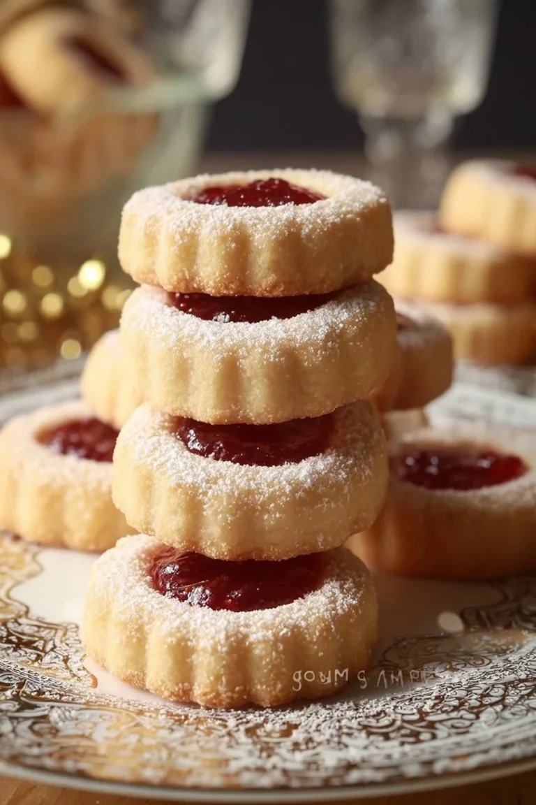 Sablés Fondants à la Confiture de Framboise, biscuits savoureux et moelleux