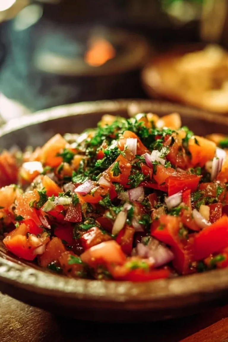 Salade Marocaine Authentique avec légumes frais et épices délicieuses