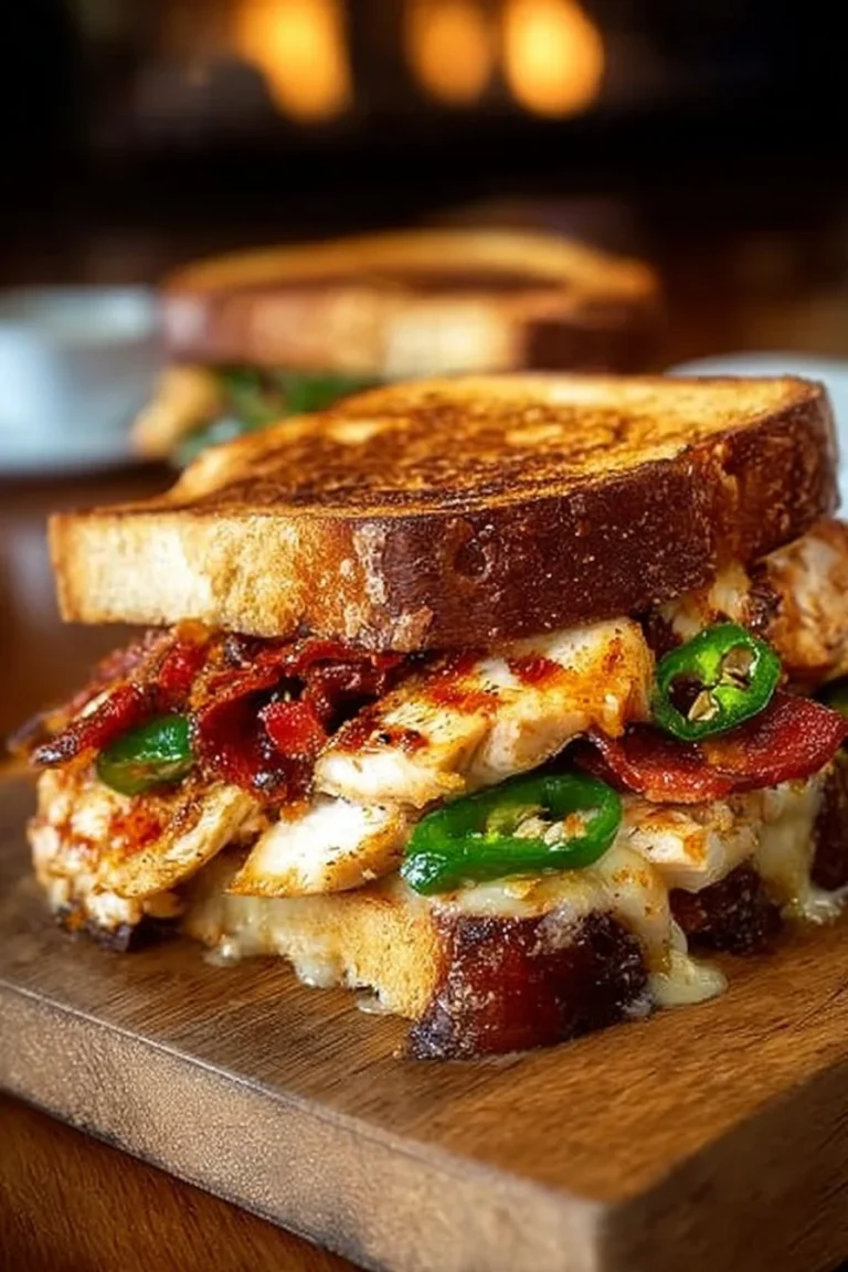Sandwich épicé au poulet, bacon et jalapeños frais pour les amateurs de sensations fortes.