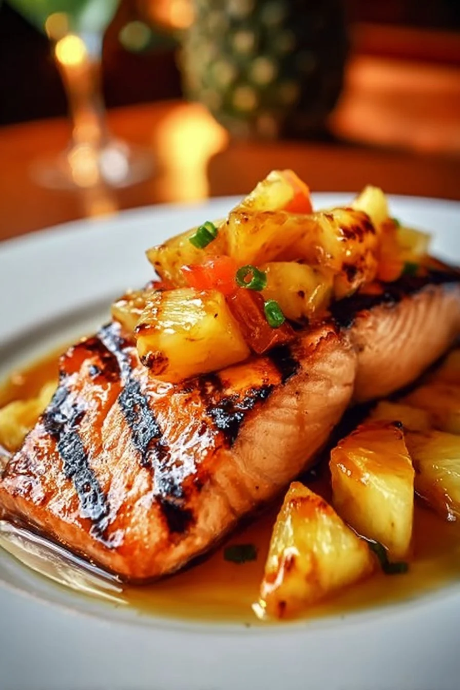 Saumon au miel et à l'ananas, une recette pleine de saveurs tropicales