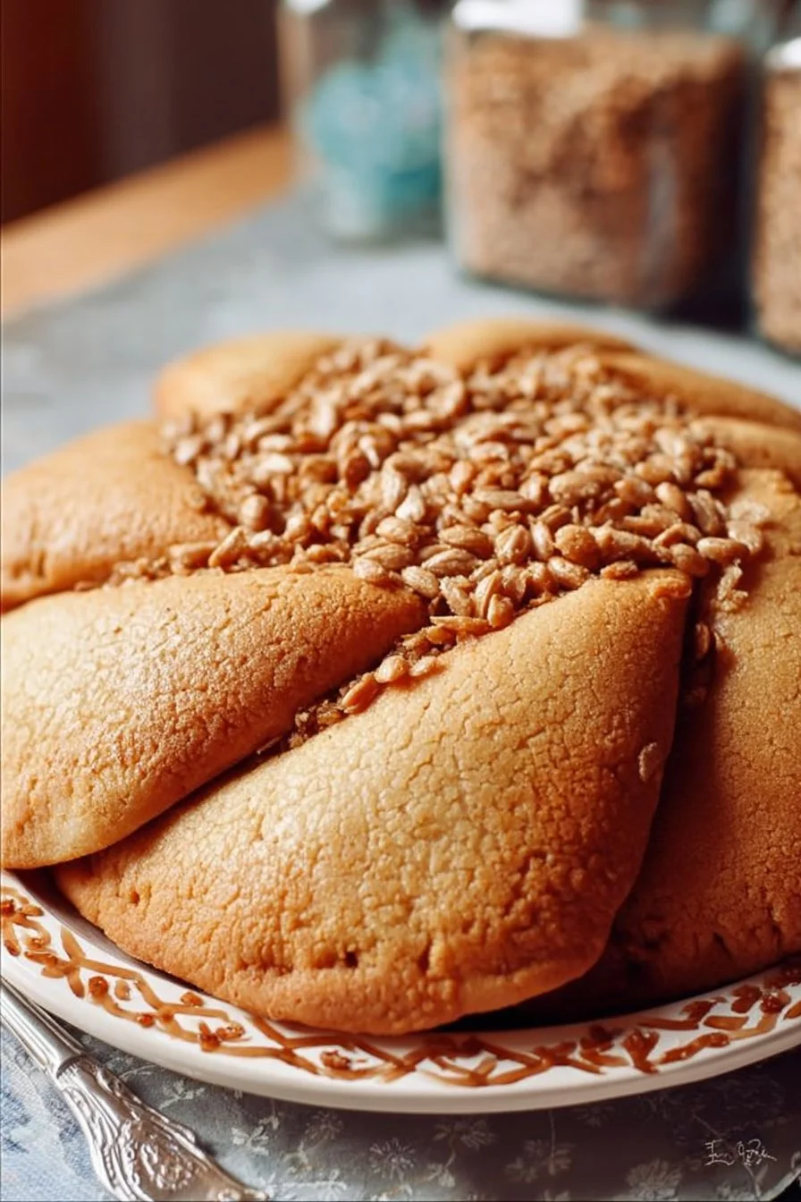 Plat traditionnel marocain Sellou, préparation sucrée et nutritive.