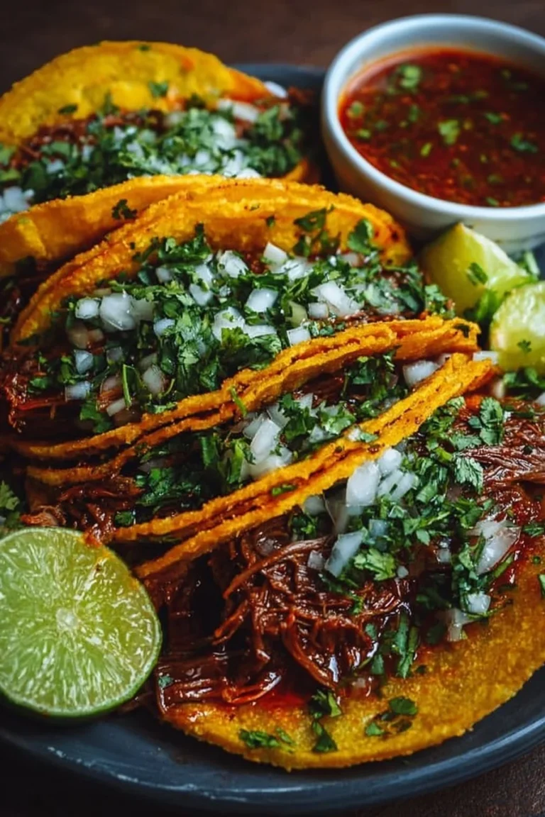 Recette savoureuse de Tacos Birria Mijoteuse avec viande tendre et épices