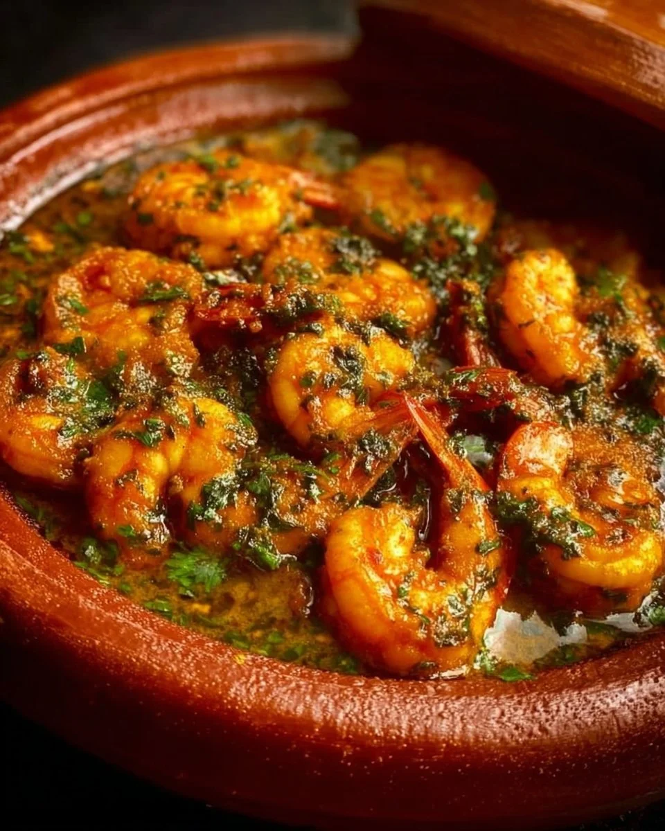 Un plat de tajine marocain avec des ingrédients frais et épicés