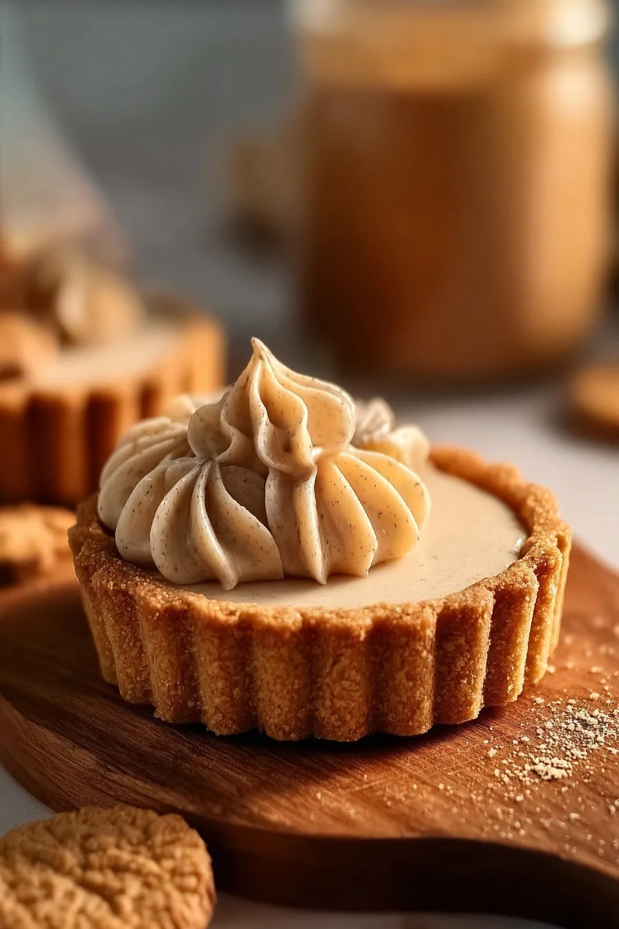 Tartelette Speculoos avec une croûte croquante et une garniture crémeuse