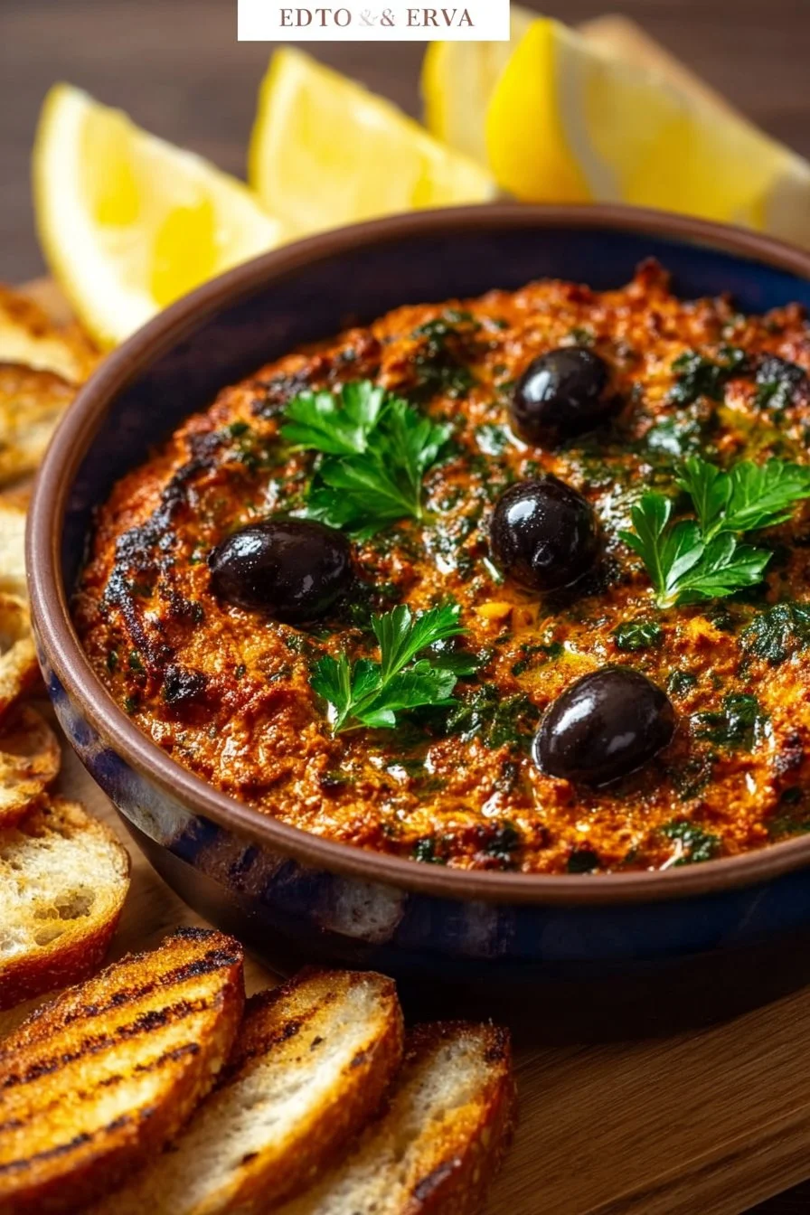 Plat de Zaalouk, salade marocaine d'aubergines épicées servie dans un bol.