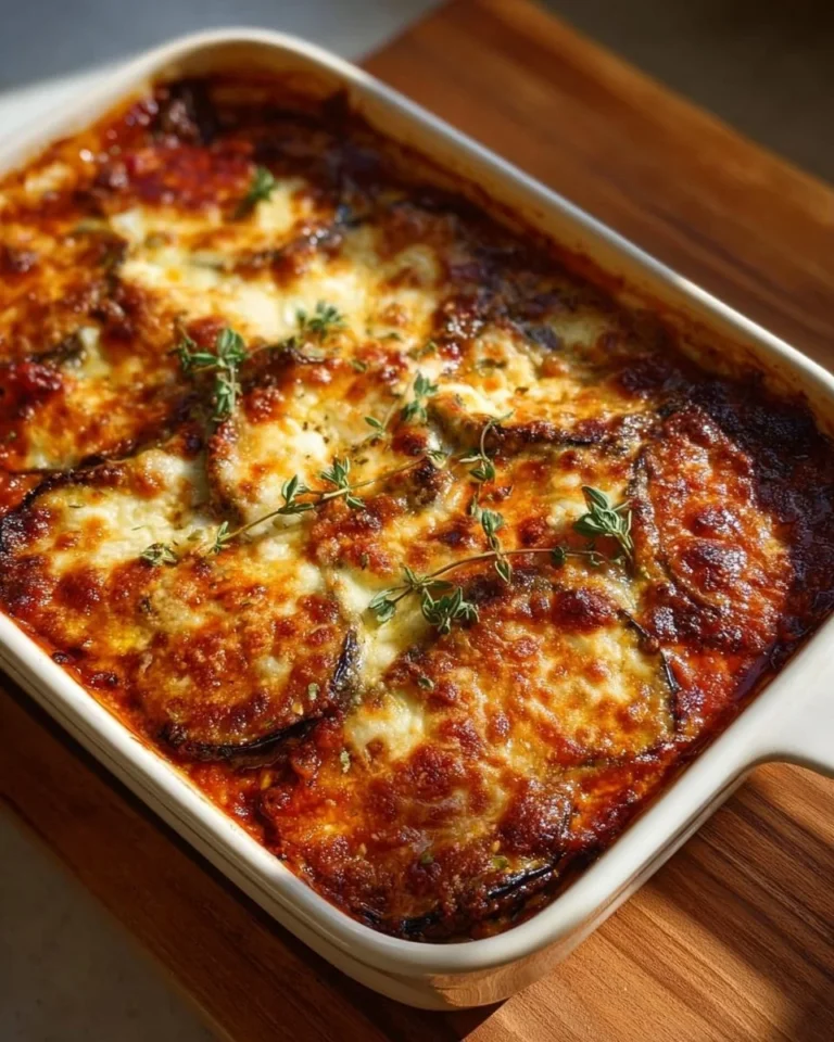 Casserole de Ricotta et Aubergines, plat savoureux et réconfortant
