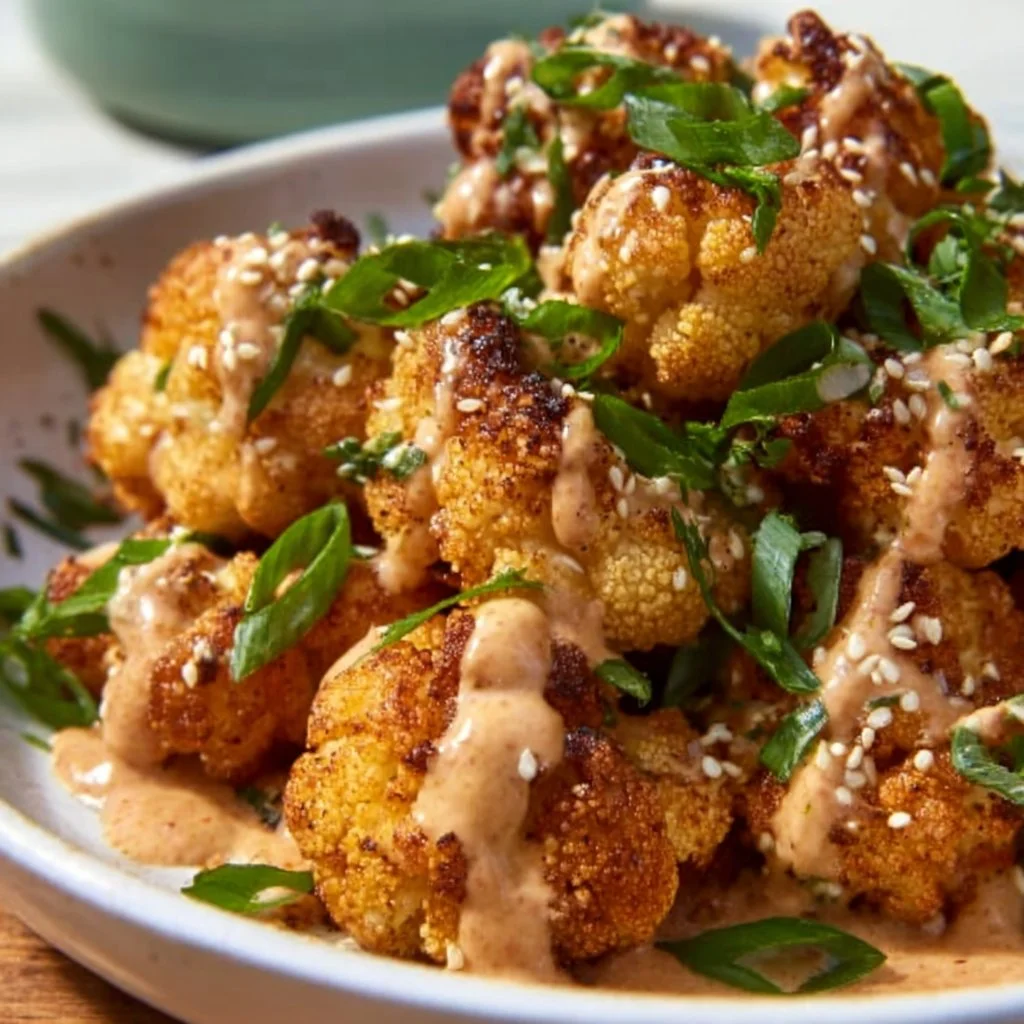Chou-fleur Bang Bang, plat plein de saveurs envoûtantes et épicées.