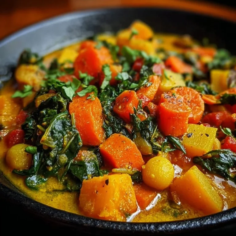Curry de légumes coloré dans un bol, plat végétarien sain et savoureux