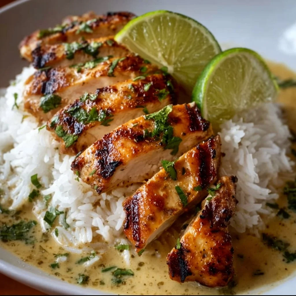 Recette de poulet exotique au lait de coco et citron vert pour un plat tropical