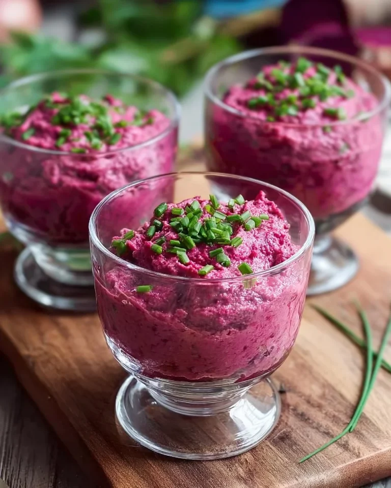 Verrines de betterave et fromage frais, apéritif coloré et savoureux