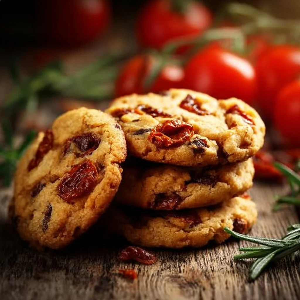 Cookies salés aux herbes, croustillants et savoureux pour apéritifs.