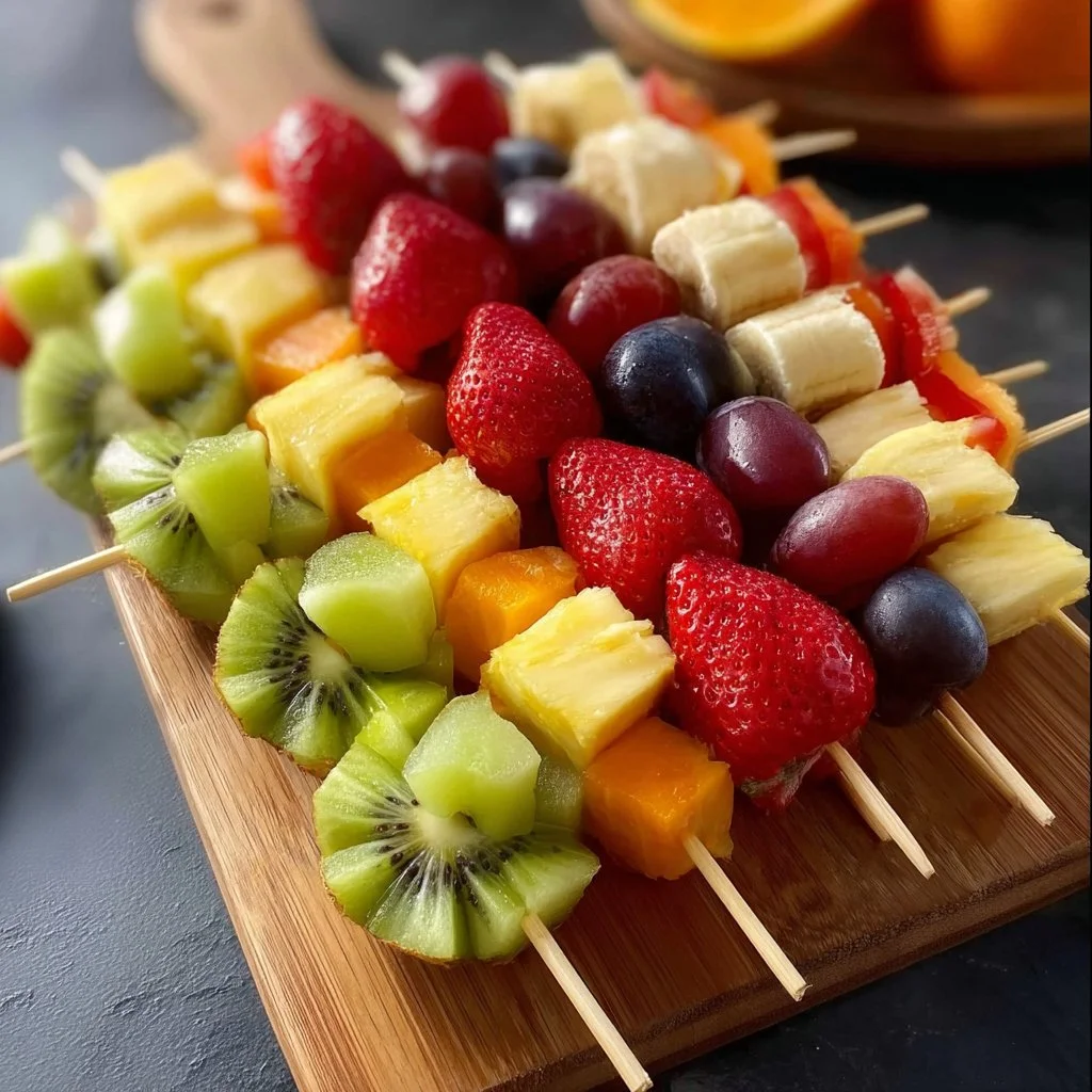 Recettes saines de plats et designs de plateaux de fruits