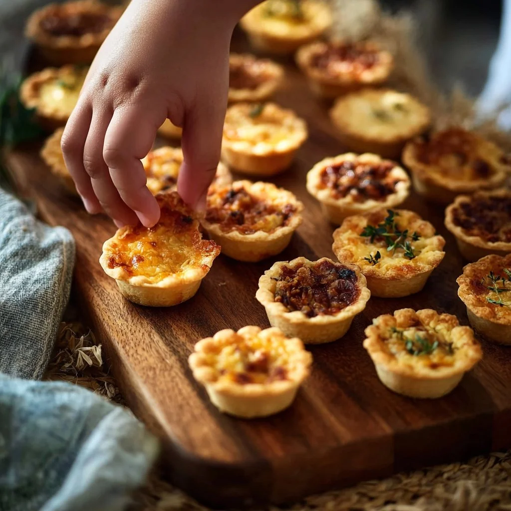 Farandole de minis quiches apéritives pour apéritif dinatoire facile