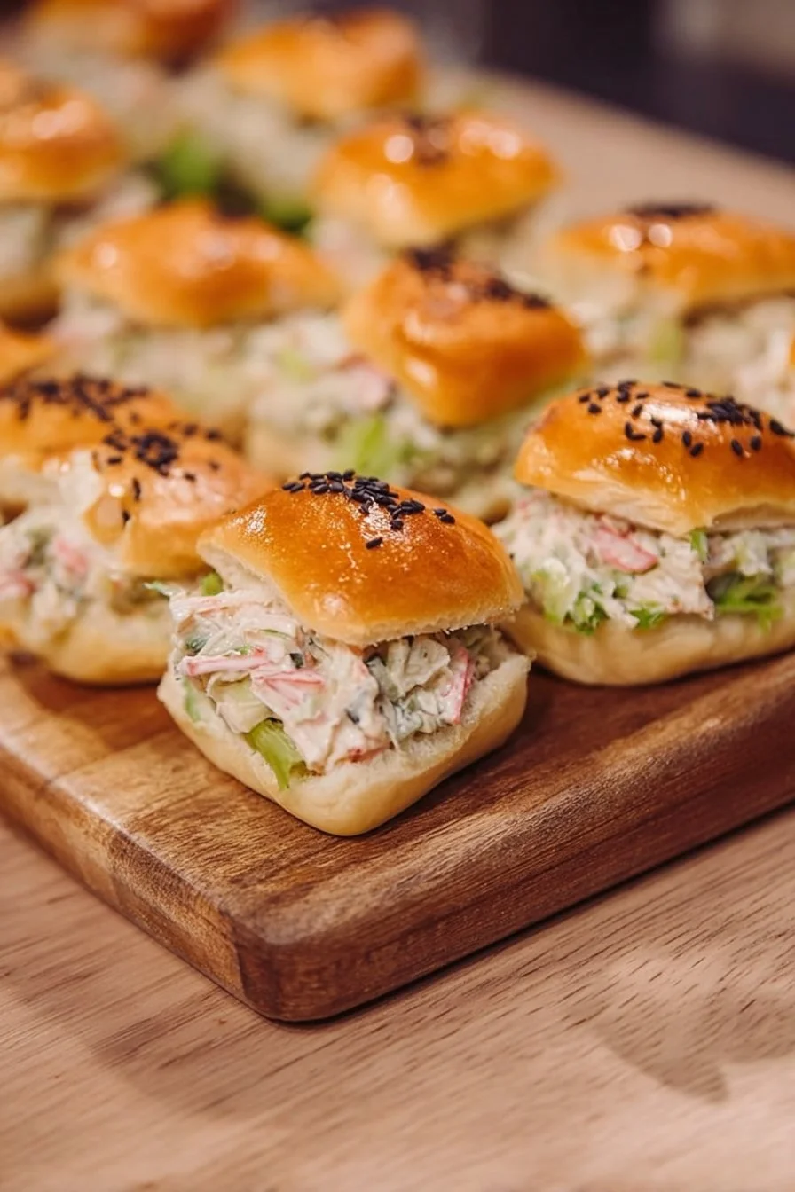 Feuilletés apéritif garnis au saumon et à l'avocat sur une assiette décorative.