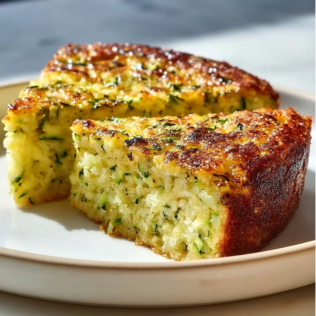 Gâteau moelleux aux courgettes et parmesan, plat savoureux et sain