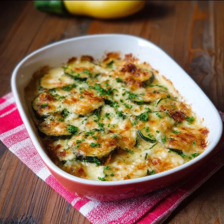 Gratin de courgette à la mozzarella, plat savoureux et réconfortant