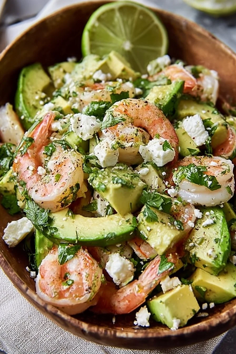 Salade d'avocat légère avec légumes frais et vinaigrette savoureuse