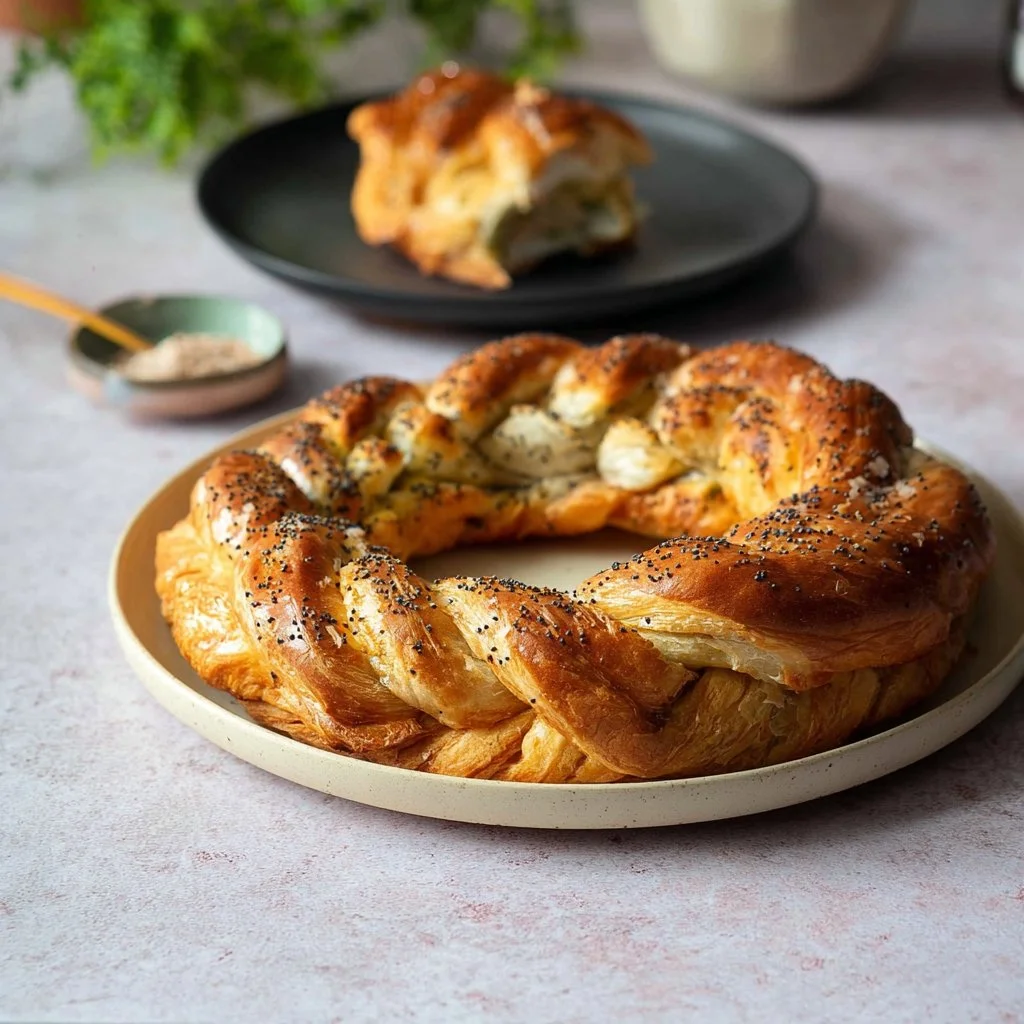 Paris-Brest garni de saumon fumé et avocat, plat délicieux et raffiné
