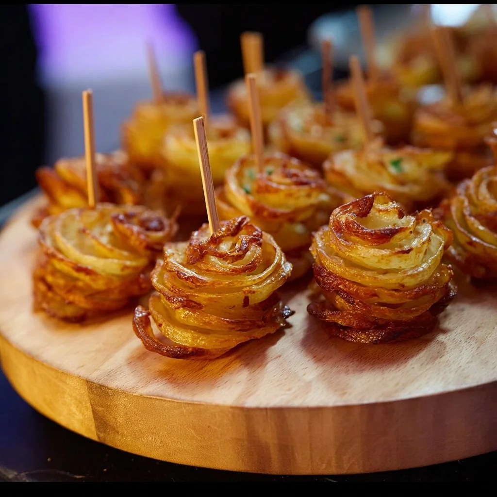 Pommes de terre croustillantes dorées et croustillantes