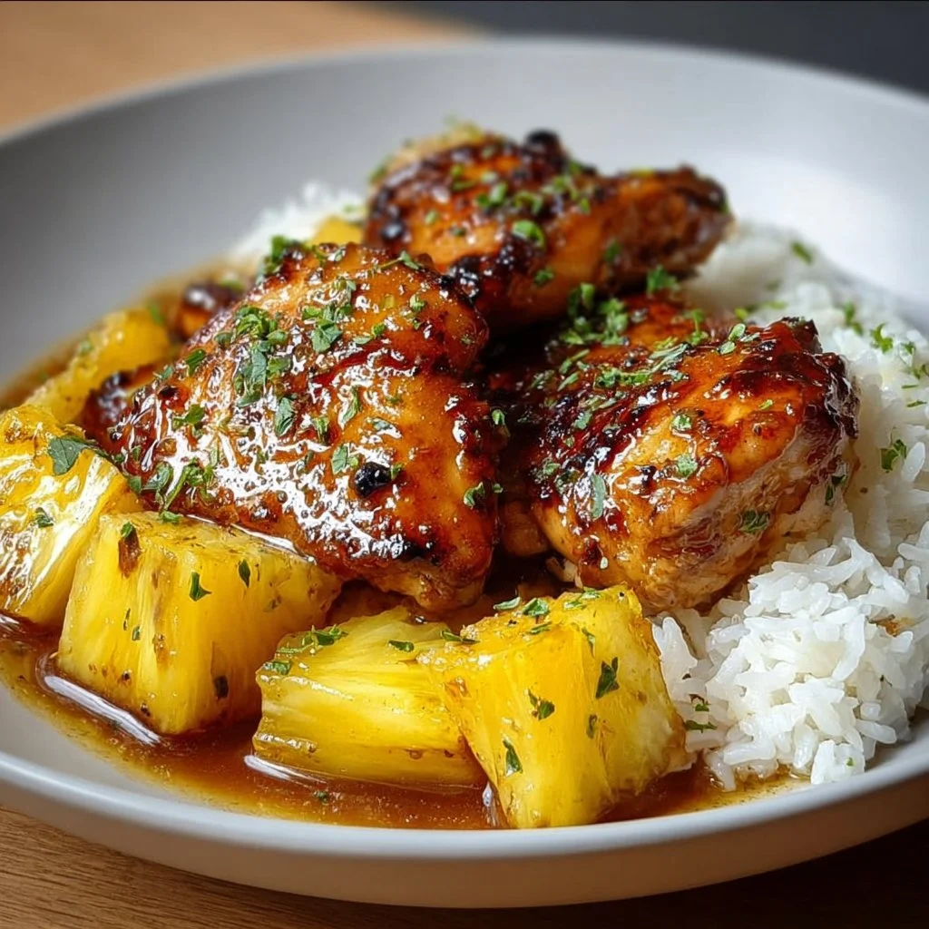 Recette de Poulet Ananas et Riz, plat savoureux et exotique