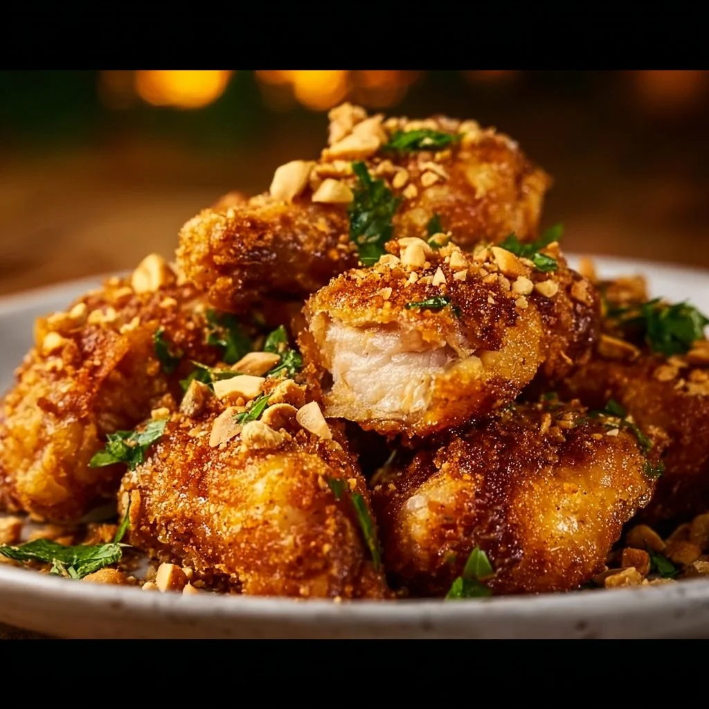 Recette de Poulet Croustillant Thaï avec épices et croustillant