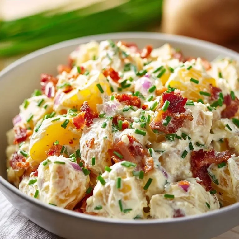 Salade de pommes de terre crémeuse de steakhouse, un accompagnement délicieux