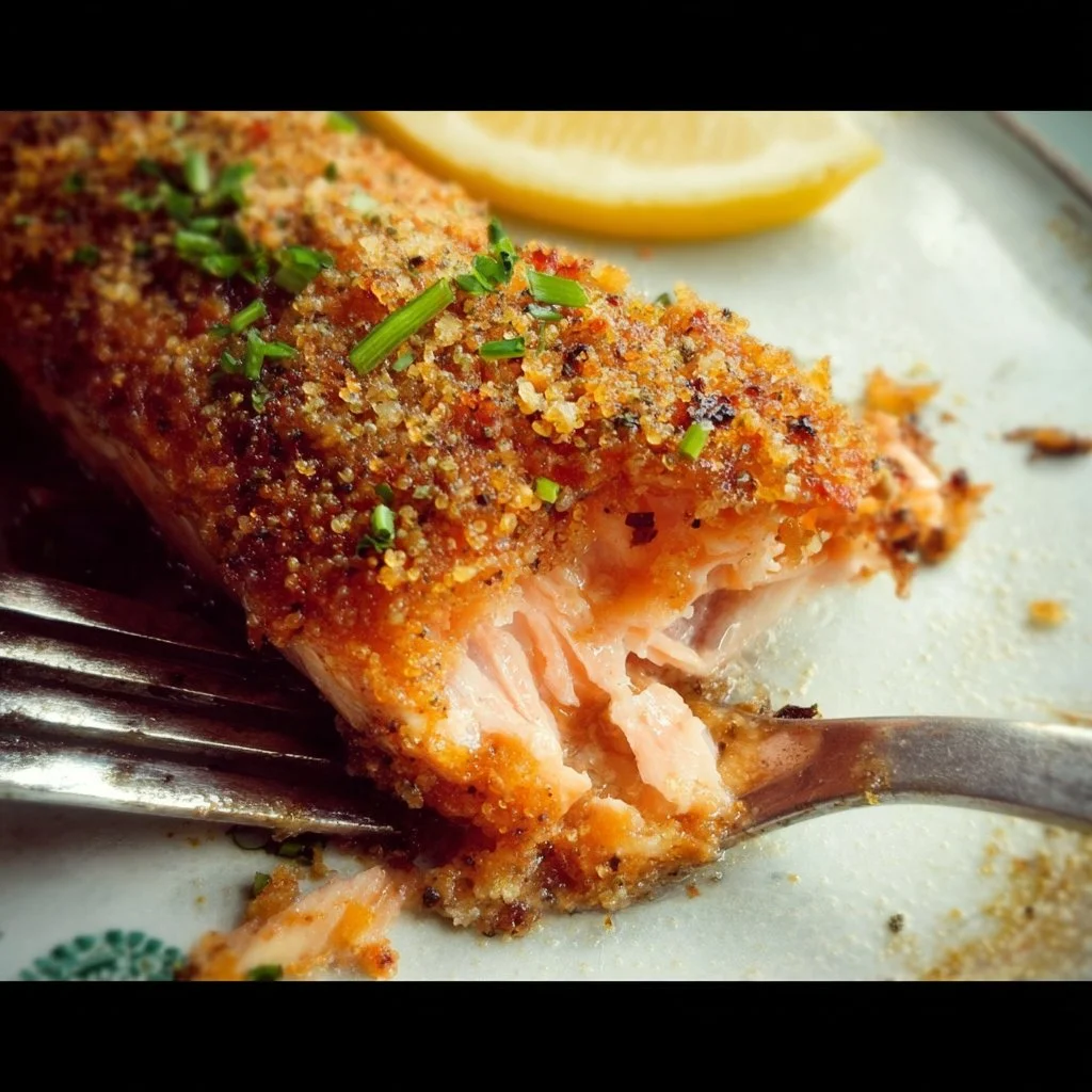 Saumon au four en croûte d’épices, plat délicieux et raffiné