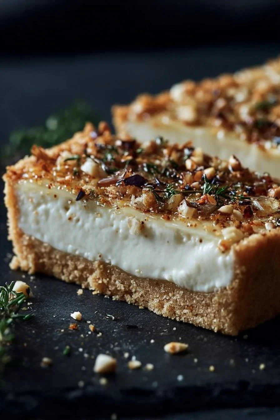 Tarte au Chou-Fleur Ultra-Crémeuse servie avec une garniture appétissante.