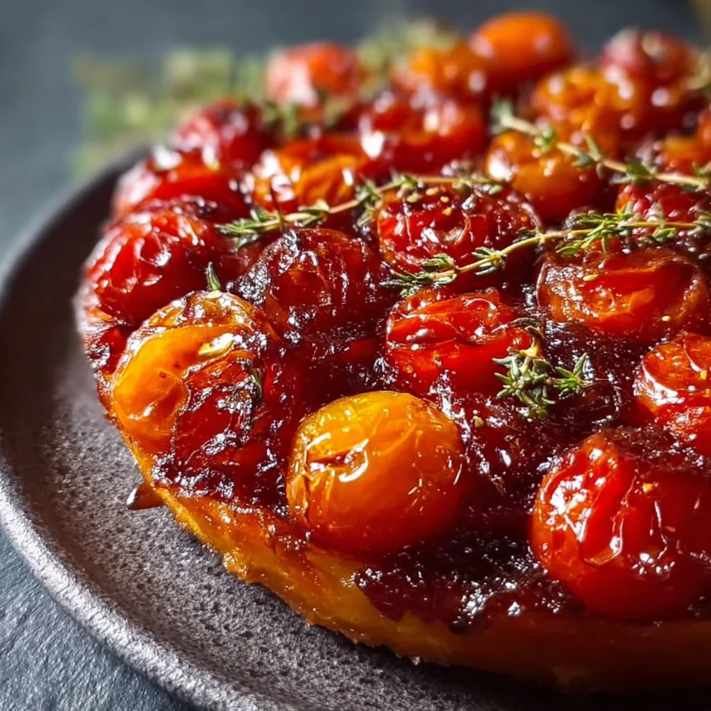 Tarte Tatin aux tomates cerises, un dessert savoureux et créatif
