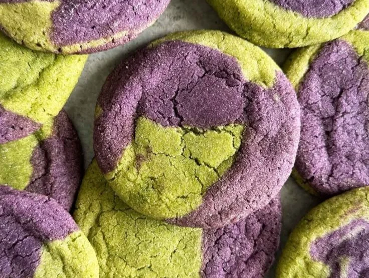 Biscuits Matcha Ube, savoureux mélange de saveurs japonaises et philippine
