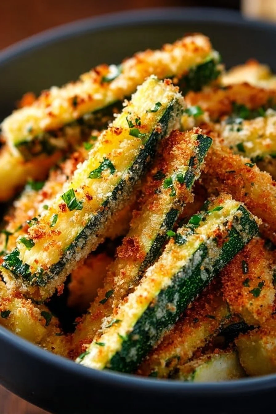 Frites de courgettes au parmesan