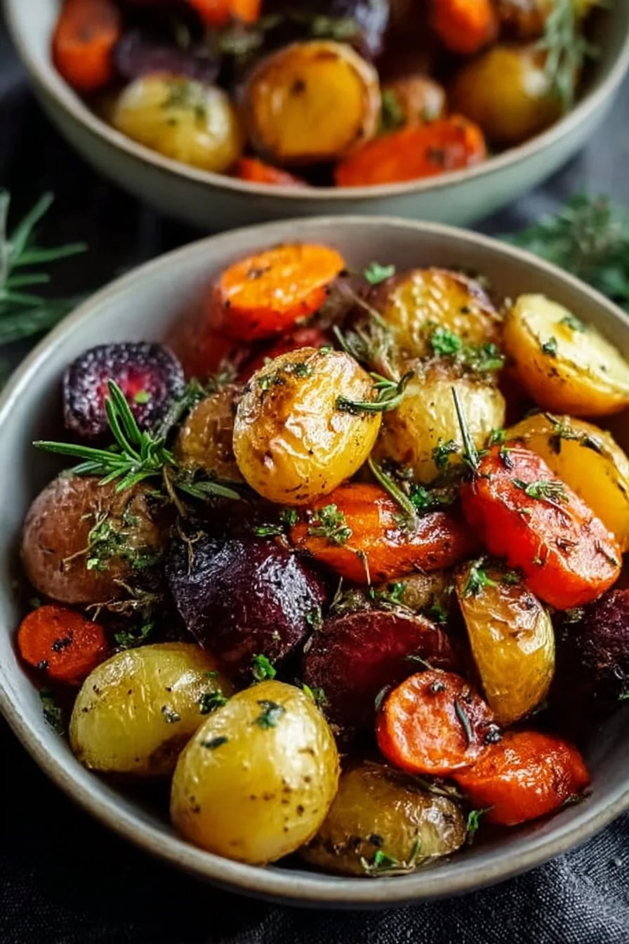 L&eacute;gumes R&ocirc;tis &agrave; l&rsquo;Ail et aux Herbes