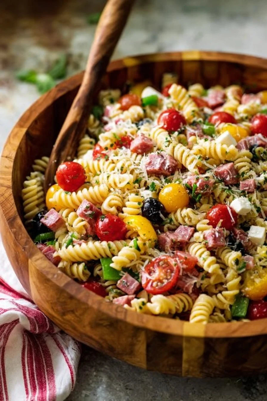 Rafra&icirc;chissante salade de p&acirc;tes &agrave; l&rsquo;italienne