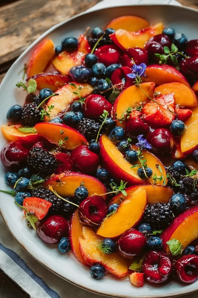 Salade de fruits d'été avec des fruits frais et colorés